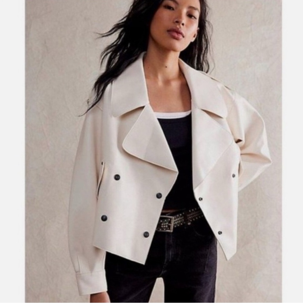 Used Excellent Condition We The Free Vegan Leather Jacket Free People